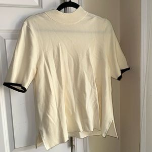 Anthropologie black and white sweater